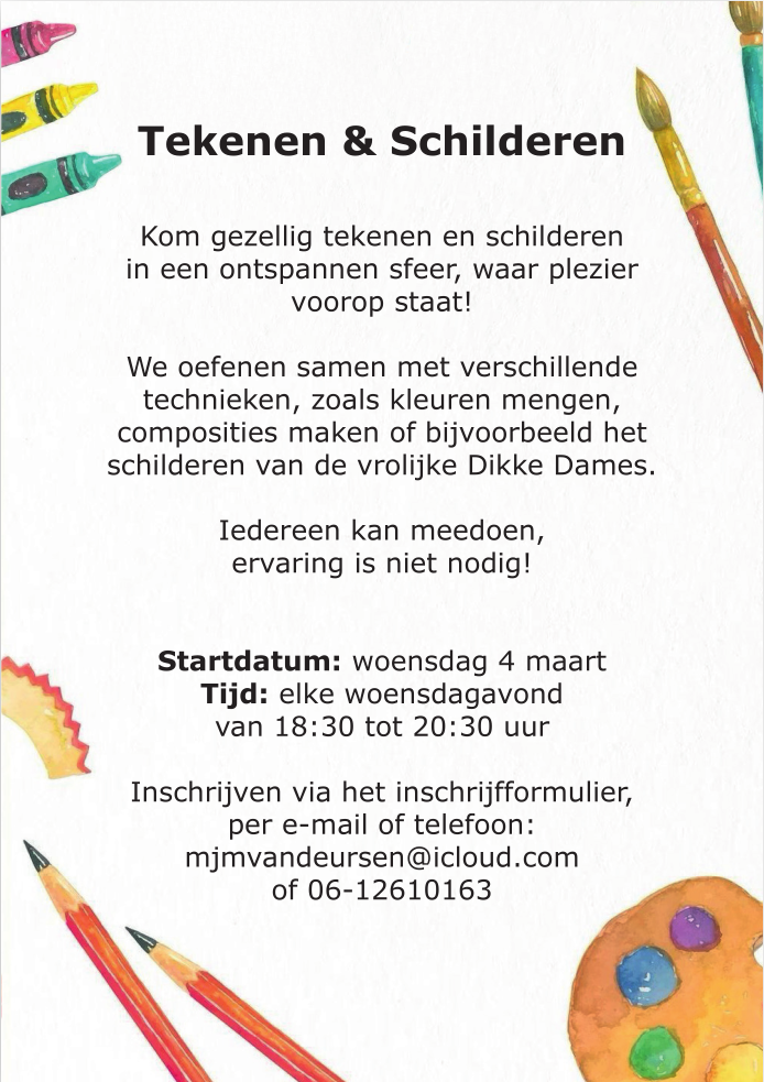 Flyer Tekenen & Schilderen